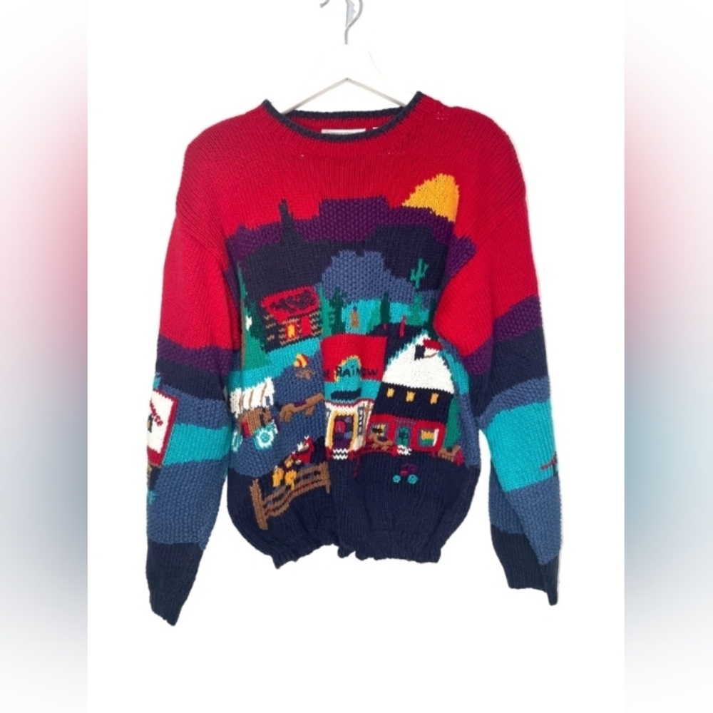 Colorful Polo Graphic Sweatshirt